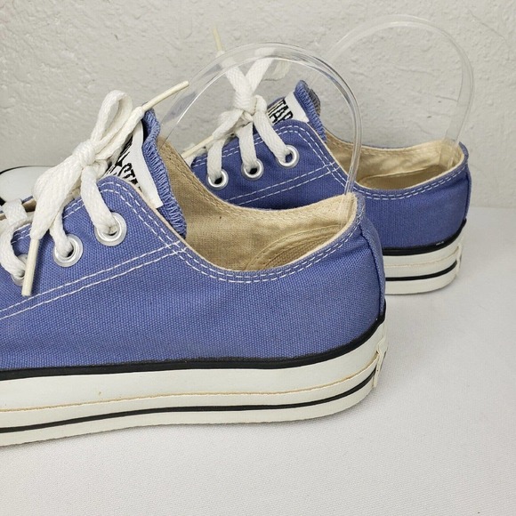 VINTAGE CONVERSE ALL STAR MADE IN THE USA Low Top Blue Canvas Sneakers main image 4